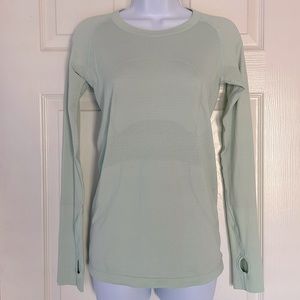LULULEMON Swiftly Tech Long Sleeve Crew l Size: 6 l Misty Mint